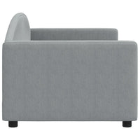 Letto da Giorno Grigio Chiaro 80x200 cm in Tessuto 354106
