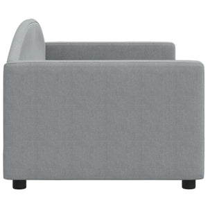 Letto da Giorno Grigio Chiaro 80x200 cm in Tessuto 354106