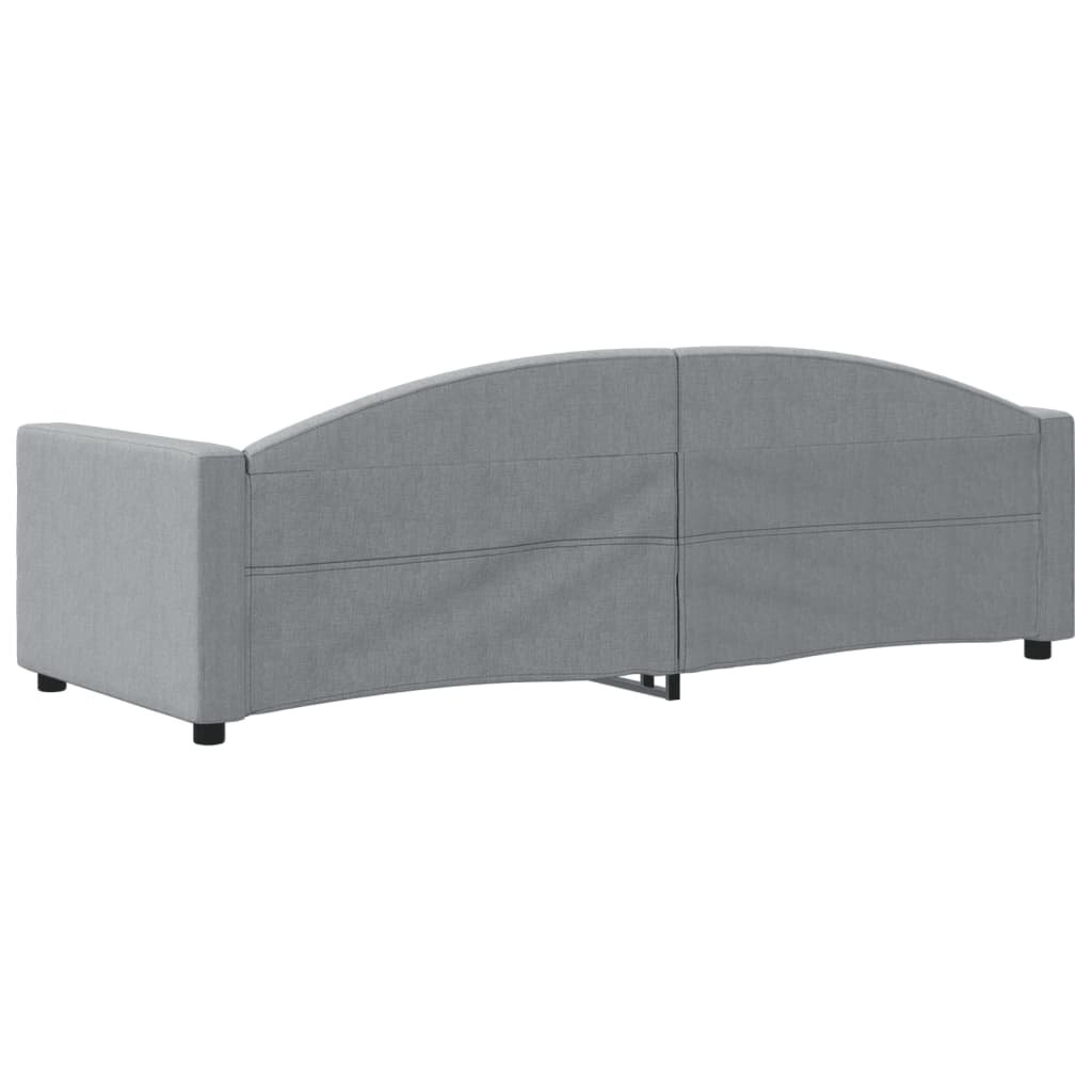 Letto da Giorno Grigio Chiaro 80x200 cm in Tessuto 354106