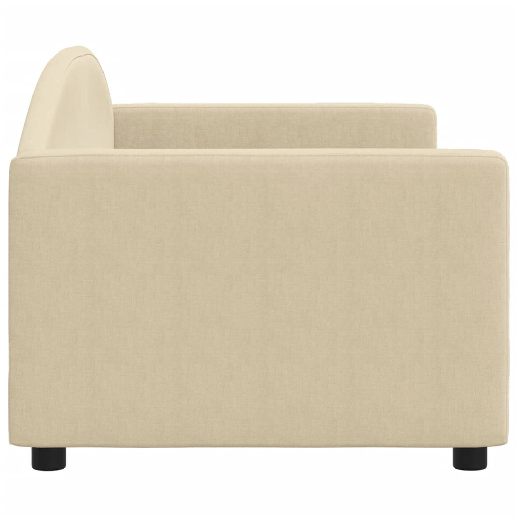 Letto da Giorno Crema 80x200 cm in Tessuto 354110