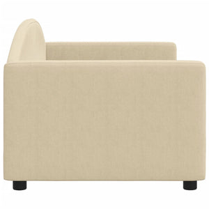 Letto da Giorno Crema 80x200 cm in Tessuto 354110