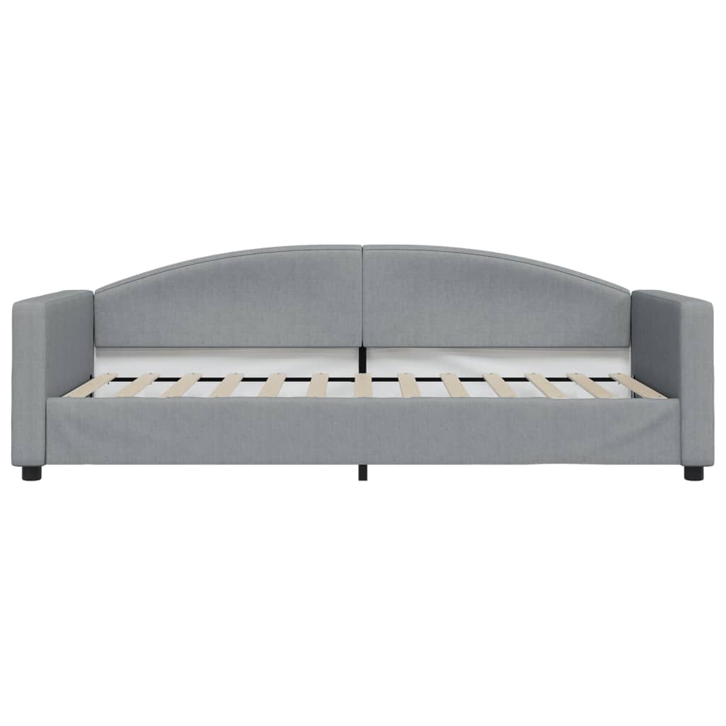 Letto da Giorno Grigio Chiaro 90x200 cm in Tessuto 354111
