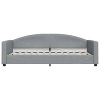 Letto da Giorno Grigio Chiaro 90x200 cm in Tessuto 354111