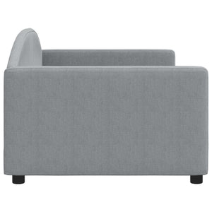 Letto da Giorno Grigio Chiaro 90x200 cm in Tessuto 354111