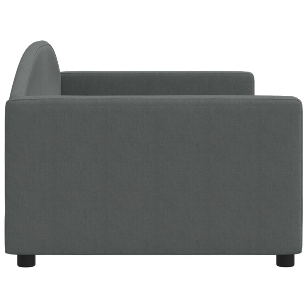 Letto da Giorno Grigio 90x200 cm in Tessuto 354112