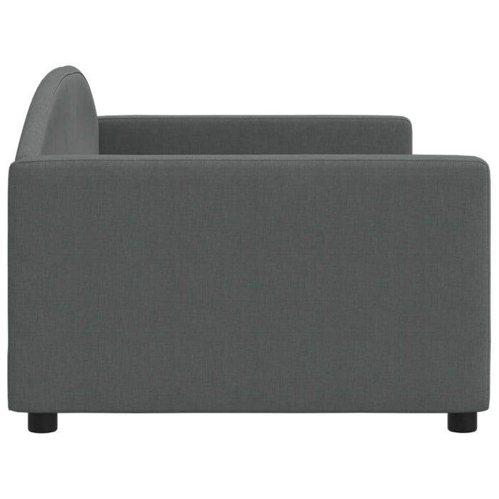 Letto da Giorno Grigio 90x200 cm in Tessuto 354112