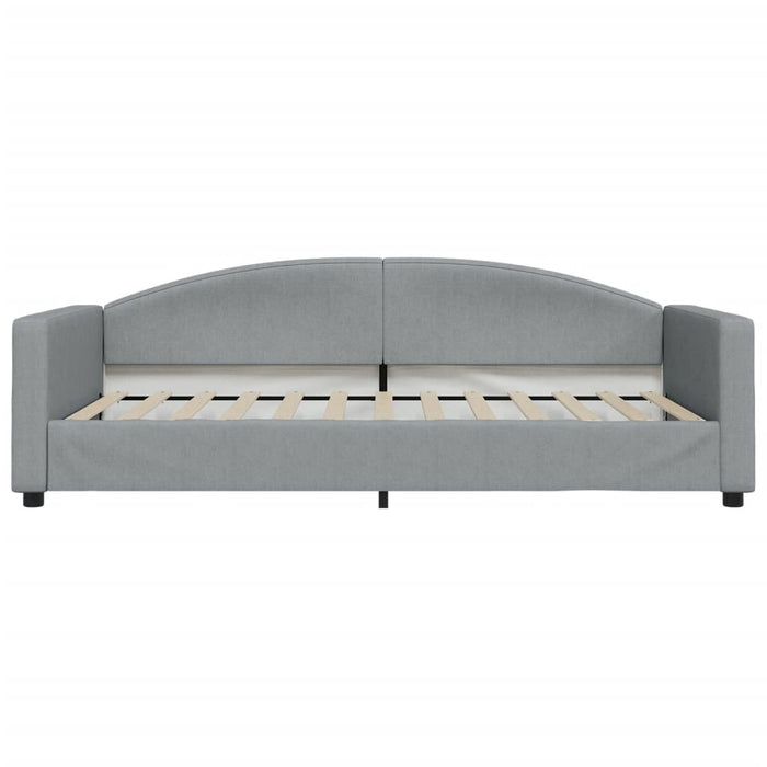Letto da Giorno Grigio Chiaro 100x200 cm in Tessuto 354116