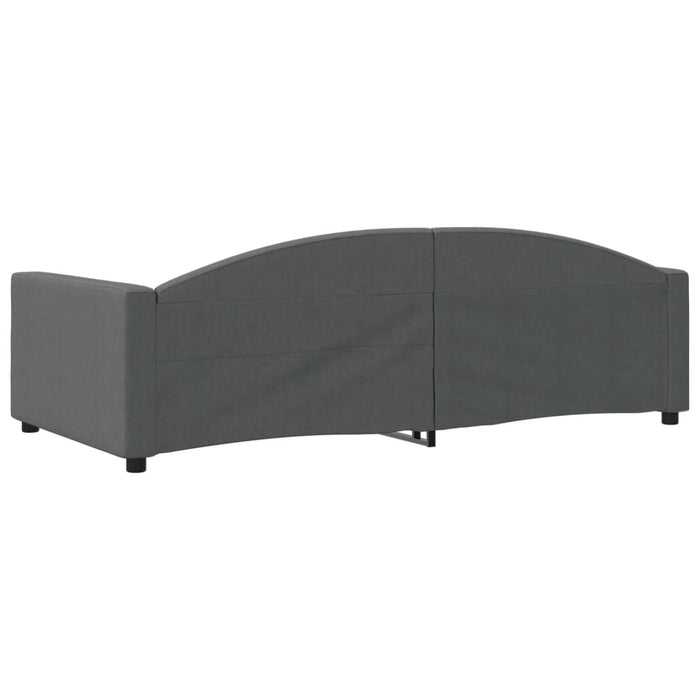 Letto da Giorno Grigio Scuro 100x200 cm in Tessuto 354117