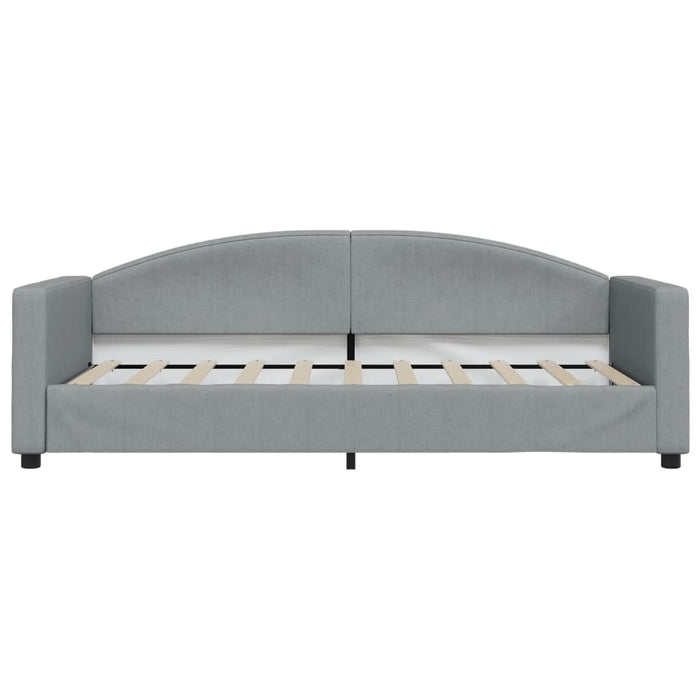 Letto da Giorno Grigio Chiaro 90x190 cm in Tessuto 354121