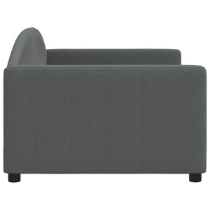 Letto da Giorno Grigio Scuro 90x190 cm in Tessuto 354122