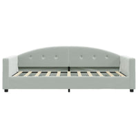 Letto da Giorno Grigio Chiaro 80x200 cm in Velluto 354129