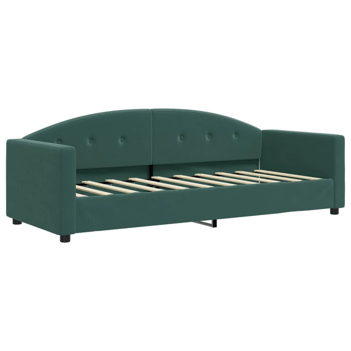 Letto da Giorno Verde Scuro 80x200 cm in Vellutocod mxl 118618