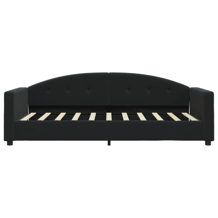 vidaXL Letto da Giorno Nero 80x200 cm in Velluto