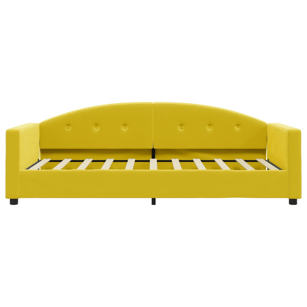 Letto da Giorno Giallo 80x200 cm in Velluto 354134