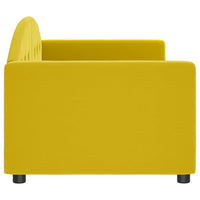 Letto da Giorno Giallo 80x200 cm in Velluto 354134