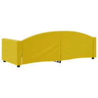 Letto da Giorno Giallo 80x200 cm in Velluto 354134