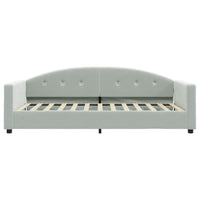 Letto da Giorno Grigio Chiaro 90x200 cm in Velluto 354136