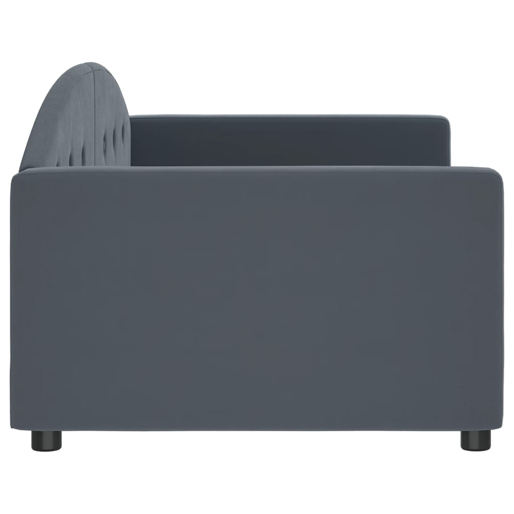Letto da Giorno Grigio Scuro 90x200 cm in Velluto 354137