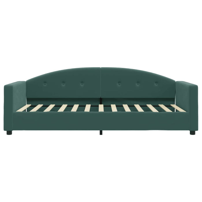 Letto da Giorno Verde Scuro 90x200 cm in Velluto 354138