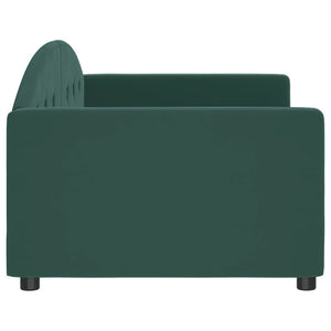 Letto da Giorno Verde Scuro 90x200 cm in Velluto 354138
