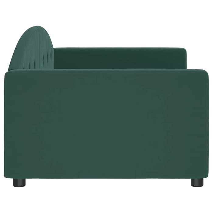 Letto da Giorno Verde Scuro 90x200 cm in Velluto 354138