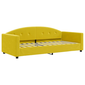 Letto da Giorno Giallo 90x200 cm in Velluto 354141