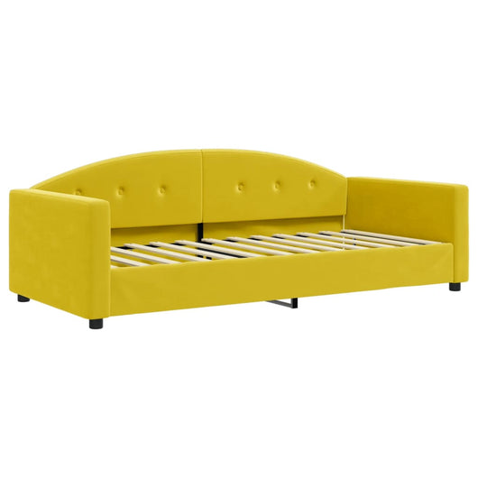 Letto da Giorno Giallo 90x200 cm in Velluto 354141
