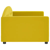 Letto da Giorno Giallo 90x200 cm in Velluto 354141