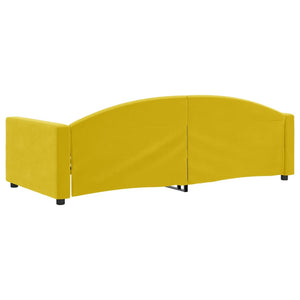 Letto da Giorno Giallo 90x200 cm in Velluto 354141