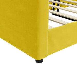 Letto da Giorno Giallo 90x200 cm in Velluto 354141