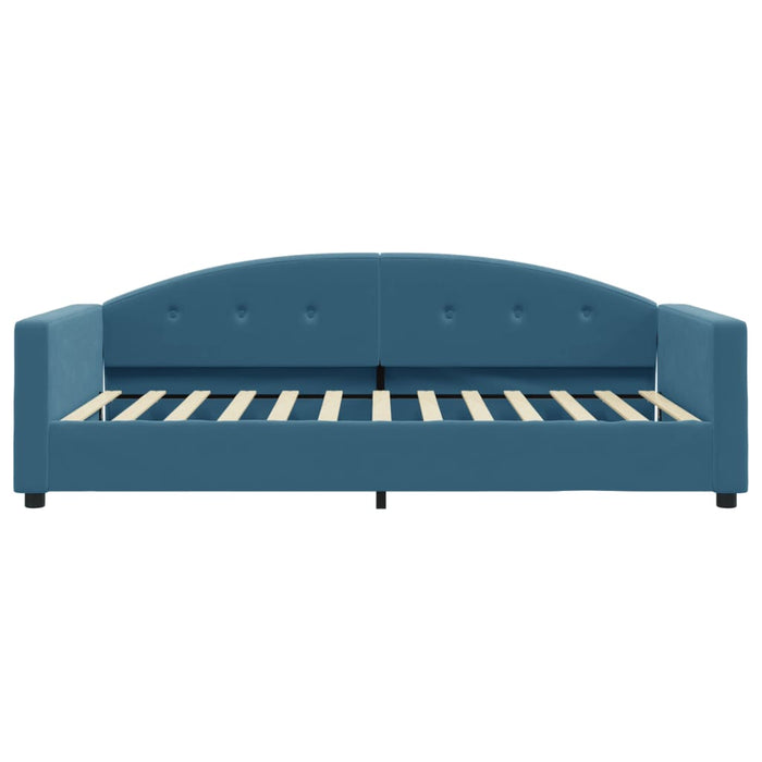 Letto da Giorno Blu 100x200 cm in Velluto 354142