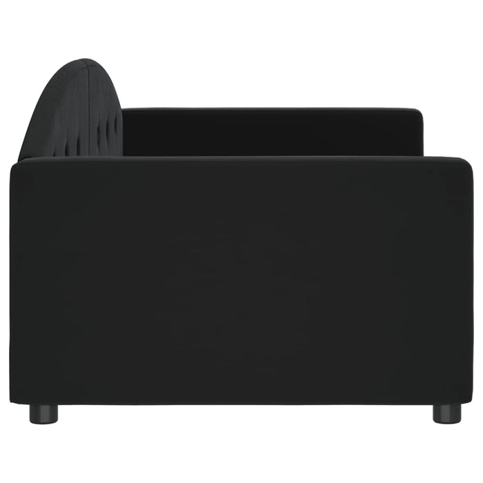 Letto da Giorno Nero 90x190 cm in Velluto 354151
