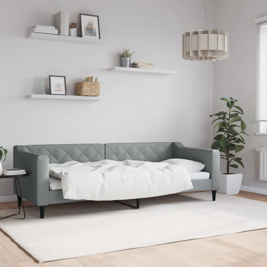 Letto da Giorno Grigio Chiaro 80x200 cm in Tessutocod mxl 81901