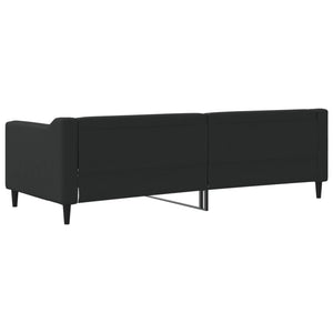 Letto da Giorno Nero 80x200 cm in Tessuto 354158