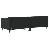 Letto da Giorno Nero 80x200 cm in Tessuto 354158