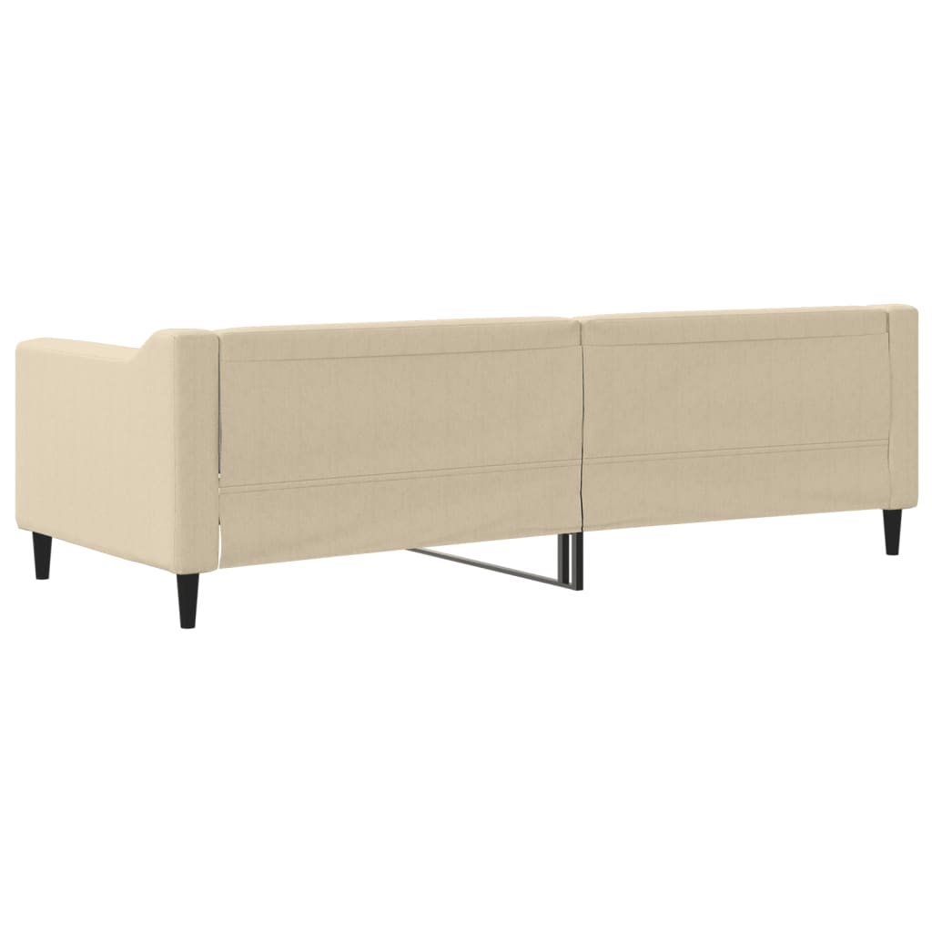 Letto da Giorno Crema 80x200 cm in Tessuto 354160