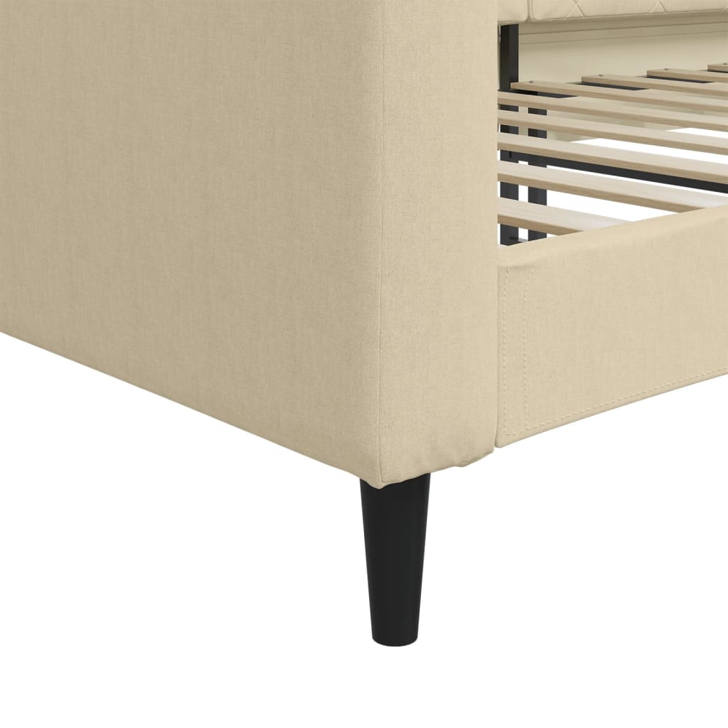 Letto da Giorno Crema 80x200 cm in Tessuto 354160