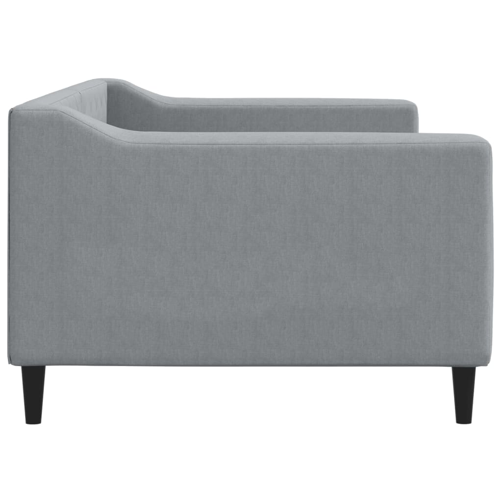 Letto da Giorno Grigio Chiaro 90x200 cm in Tessuto 354161