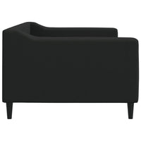 Letto da Giorno Nero 90x200 cm in Tessuto 354163