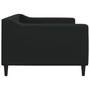 Letto da Giorno Nero 90x200 cm in Tessuto 354163