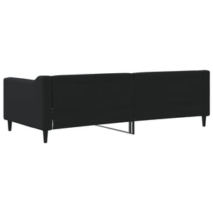 Letto da Giorno Nero 90x200 cm in Tessuto 354163