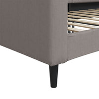 Letto da Giorno Tortora 90x200 cm in Tessuto