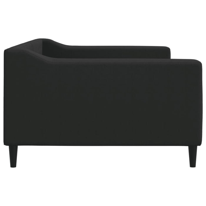 Letto da Giorno Nero 100x200 cm in Tessuto 354168