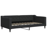 Letto da Giorno Nero 90x190 cm in Tessuto 354173