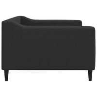 Letto da Giorno Nero 90x190 cm in Tessuto 354173