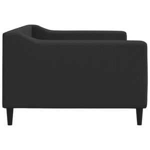 Letto da Giorno Nero 90x190 cm in Tessuto 354173