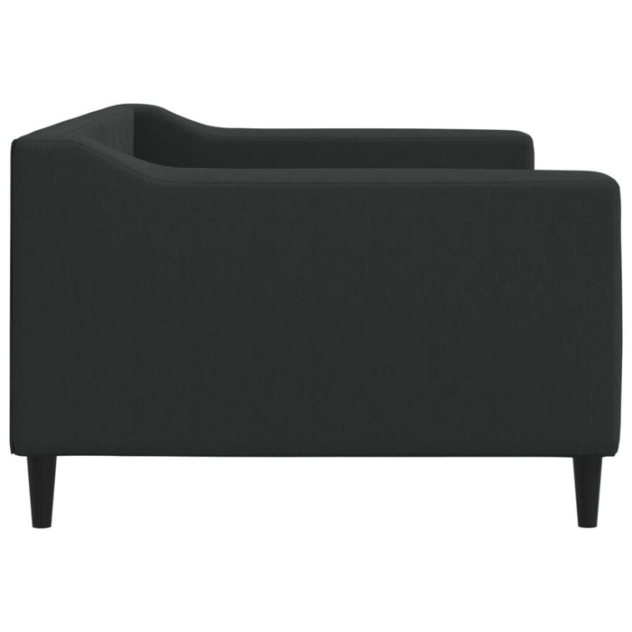 Letto da Giorno Nero 90x190 cm in Tessuto 354173