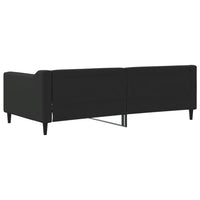 Letto da Giorno Nero 90x190 cm in Tessuto 354173
