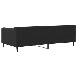 Letto da Giorno Nero 90x190 cm in Tessuto 354173