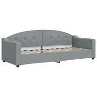 Letto da Giorno Grigio Chiaro 80x200 cm in Tessuto 354178